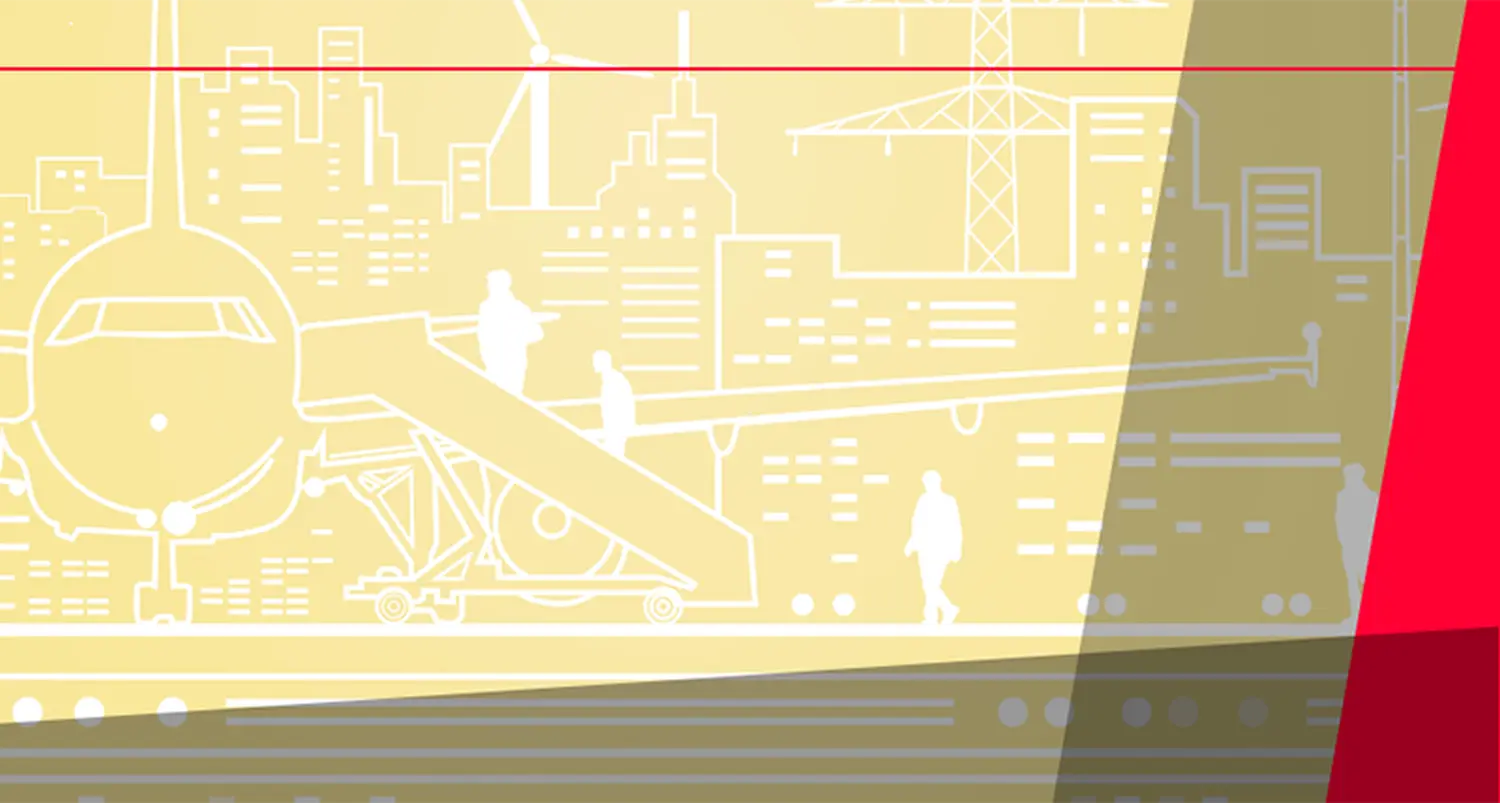 eine abstrakte oder konzeptionelle Illustration mit Schwerpunkt Industrie, Bau